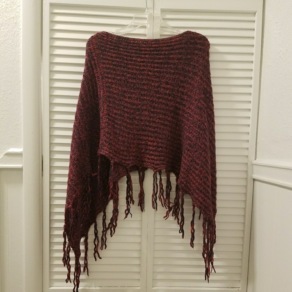 Crocheted poncho